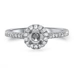 Prima Diamond Round Halo Eng Ring