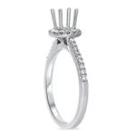 Diamond Round Halo Eng Ring