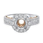 Prima Diamond Round Halo Engagement Ring