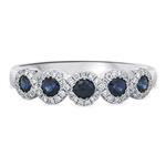 Prima Diamond & Sapphire Band