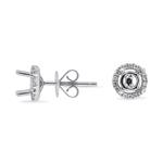 Prima Diamond Semi Mount Earrings (0.50ct Center)