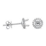 Prima Diamond Semi Mount Earrings