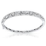 Prima Diamond Swirl Bangle