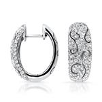 Prima Diamond Swirl Earrings