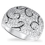 Prima Diamond Swirl Ring