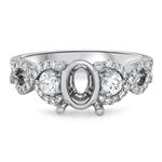 Prima Diamond Twist Shank Eng Ring