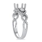 Diamond Twist Shank Eng Ring