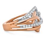 Diamond Two Tone Interlocking Band