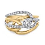 Prima Diamond Two Tone Interlocking Band