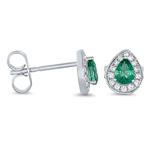 Prima Emerald & Diamond Earring