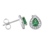 Prima Emerald & Diamond Earrings