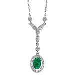 Prima Emerald & Diamond Necklace