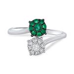 Prima Emerald & Diamond Ring