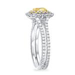 Fancy Yellow Cushion Diamond Ring