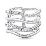 Prima Fashion 4 Row Diamond Ring