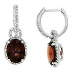 Prima Garnet & Diamond Earrings