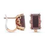 Prima Garnet & Diamond Earrings