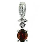 Prima Garnet & Diamond Pendant