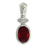 Prima Garnet & Diamond Pendant