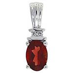 Prima Garnet & Diamond Pendant