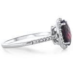 Garnet & Diamond Ring