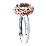 Garnet & Diamond Ring