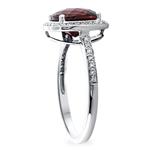 Garnet & Diamond Ring