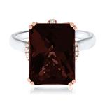 Prima Garnet & Diamond Ring