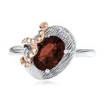 Prima Garnet & Diamond Ring