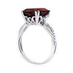 Garnet & Diamond Ring