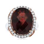 Prima Garnet & Diamond Ring