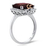 Garnet & Diamond Ring