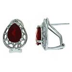 Prima Garnet Earrings