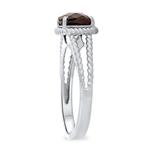 Garnet Rope Ring