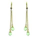 Prima Green Amethyst Earrings