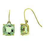 Prima Green Amethyst Earrings