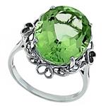 Prima Green Amethyst Ring