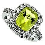 Prima Lemon Quartz And White Topaz Ring