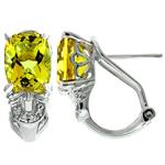 Prima Lemon Quartz & Diamond Earrings