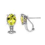 Prima Lemon Quartz & Diamond Earrings