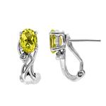 Prima Lemon Quartz & Diamond Earrings