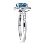 London Blue Topaz & Diamond Ring