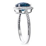 London Blue Topaz & Diamond Ring