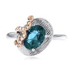 Prima London Blue Topaz & Diamond Ring