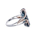 London Blue Topaz & Diamond Ring