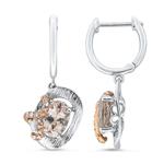 Prima Morganite & Diamond Earring