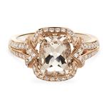 Prima Morganite & Diamond Fancy Ring