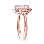 Morganite & Diamond Ring