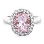 Prima Morganite & Diamond Ring