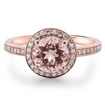 Prima Morganite & Diamond Ring